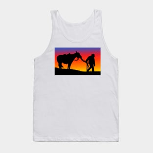 cowboy sunset Tank Top